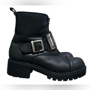 HARLEY-DAVIDSON Women’s Vintage Charisma Black Leather Boots 7.5